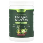 коллаген и зелень, со вкусом малины, 321,6 г (11,34 унции) — Snap Supplements