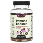 Жевательные мармеладки для иммунитета, малина, 60 жевательных таблеток — Snap Supplements