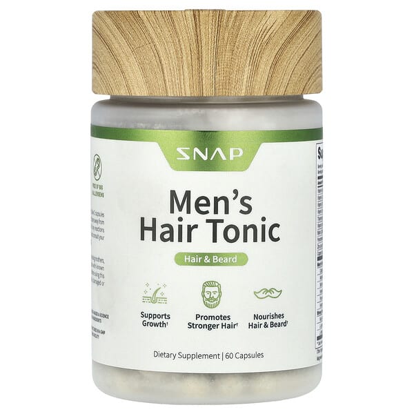 npp25316_v_24.jpg Тоник для мужчин, для волос и бороды, 60 капсул — Snap Supplements