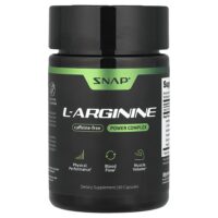 L-аргинин, без кофеина, 60 капсул — Snap Supplements