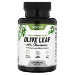 Листья оливкового дерева, максимальная эффективность, 750 мг, 60 капсул — Snap Supplements