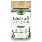 Спирулина и хлорелла, 120 капсул — Snap Supplements
