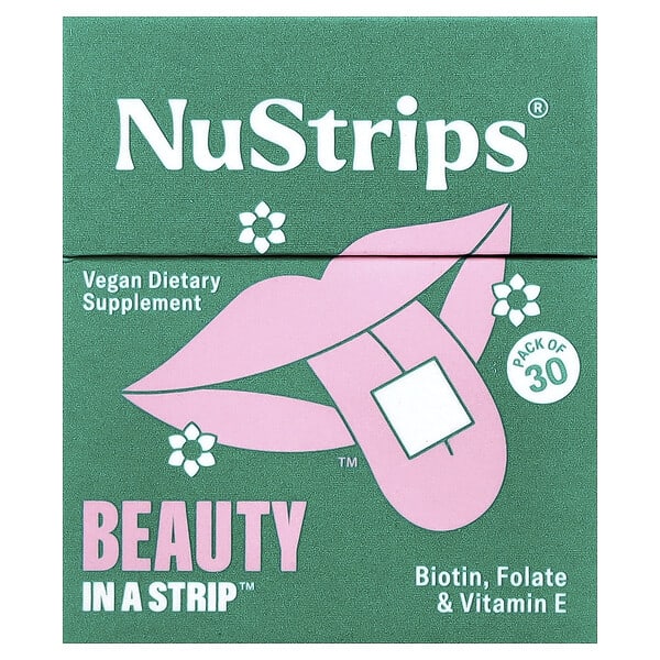 npu08802_v_32.jpg NuStrips, Beauty In A Strip™, сладкая клубника, 30 полосок