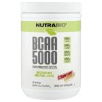 BCAA 5000, клубничный лимонад, 452 г (1 фунт) — NutraBio