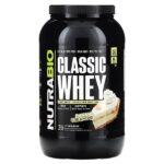 Classic Whey Protein, банановый кремовый пирог, 907 г (2 фунта) — NutraBio