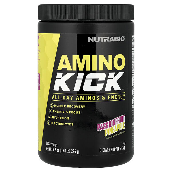 nrb21780_v_24.jpg Amino Kick™, ананас из маракуйи, 274 г (9,7 унции) — NutraBio