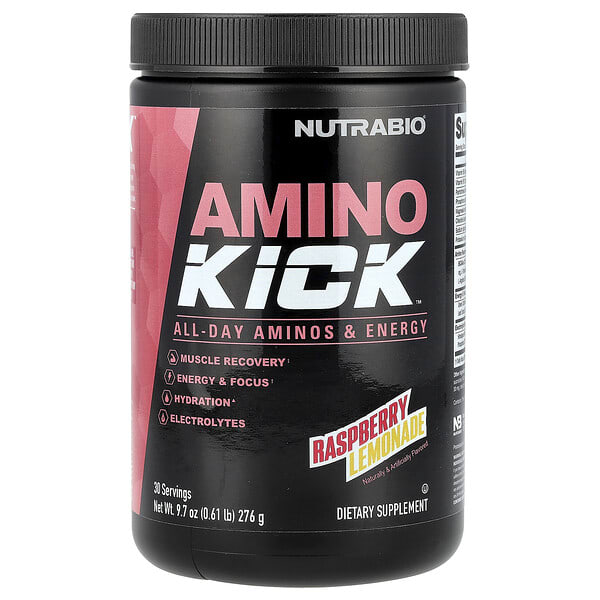 nrb21790_v_24.jpg Amino Kick™, малиновый лимонад, 276 г (9,7 унции) — NutraBio