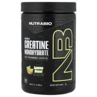микронизированный моногидрат креатина, со вкусом лимона, 402 г (14,1 унции) — NutraBio