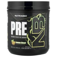 PRE-Workout, предтренировочный комплекс, лимонный взрыв, 627 г (1,38 фунта) — NutraBio