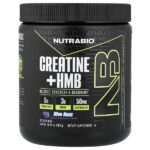 креатин + HMB, голубая малина, 308 г (10,89 унции) — NutraBio