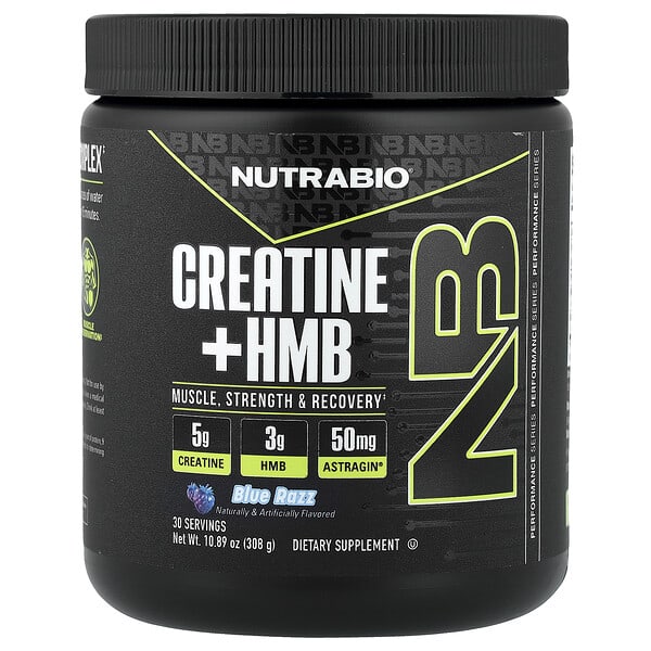 nrb22024_v_8.jpg креатин + HMB, голубая малина, 308 г (10,89 унции) — NutraBio