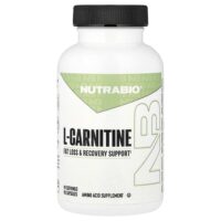L-карнитин, 90 капсул (500 мг в 1 капсуле) — NutraBio