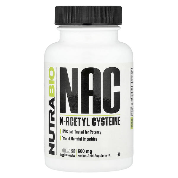 nrb23529_v_24.jpg NAC, 600 мг, 90 растительных капсул — NutraBio
