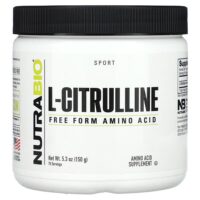 L-цитруллин, аминокислота в свободной форме, 150 г (5,3 унции) — NutraBio