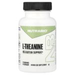 L-теанин, 90 капсул (200 мг на капсулу) — NutraBio