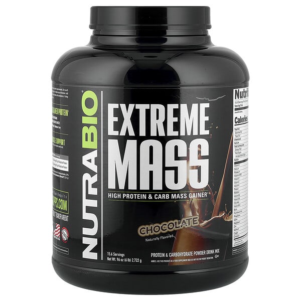 nrb25501_v_8.jpg Extreme Mass, с шоколадным вкусом, 2722 г (6 фунтов) — NutraBio