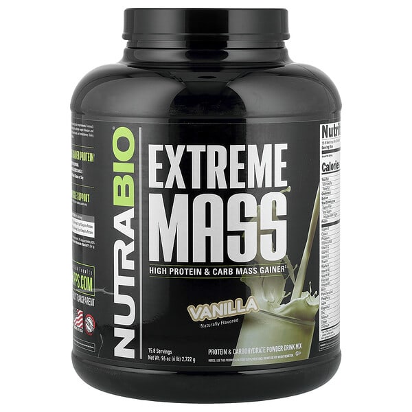 nrb25521_v_8.jpg Extreme Mass, со вкусом ванили, 2722 г (6 фунтов) — NutraBio