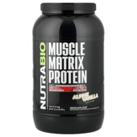 Muscle Matrix Protein, альпийская ваниль, 907 г (2 фунта) — NutraBio