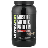 Muscle Matrix Protein, голландский шоколад, 907 г (2 фунта) — NutraBio