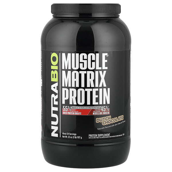 nrb25580_v_24.jpg Muscle Matrix Protein, голландский шоколад, 907 г (2 фунта) — NutraBio