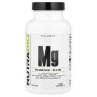 Mg магний, 120 капсул (100 мг на капсулу) — NutraBio