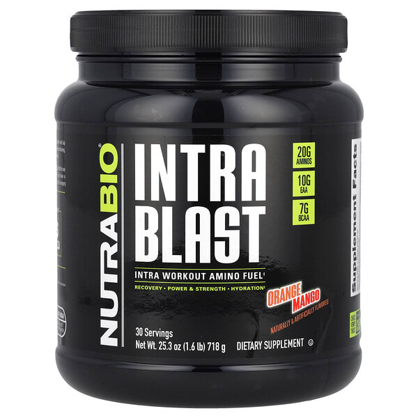 nrb26060_v_50.jpg Intra Blast, заряд аминокислот во время тренировки, со вкусом апельсина и манго, 718 г (1,6 фунта) — NutraBio