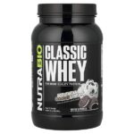 Classic Whey Protein, мороженое с печеньем, 907 г (2 фунта) — NutraBio