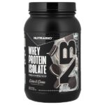 изолят сывороточного протеина, со вкусом печенья с кремом, 907 г (2 фунта) — NutraBio