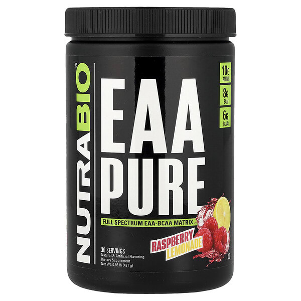 nrb26830_v_24.jpg EAA Pure, малиновый лимонад, 421 г (0,93 фунта) — NutraBio