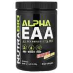 Alpha EAA, незаменимые аминокислоты, со вкусом клубники и лимона, 458 г (1 фунт) — NutraBio