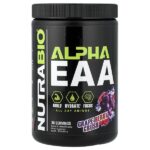 Alpha EAA, незаменимые аминокислоты, со вкусом винограда и ягод, 444 г (0,98 фунта) — NutraBio