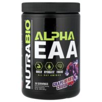 Alpha EAA, незаменимые аминокислоты, со вкусом винограда и ягод, 444 г (0,98 фунта) — NutraBio