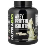 Изолят сывороточного протеина, альпийская ваниль, 2268 г (5 фунтов) — NutraBio