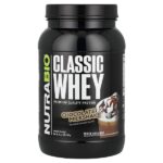 Classic Whey Protein, шоколадный молочный коктейль, 907 г (2 фунта) — NutraBio