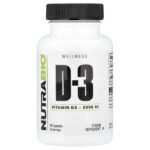 Витамин D-3, 2000 МЕ, 90 капсул — NutraBio