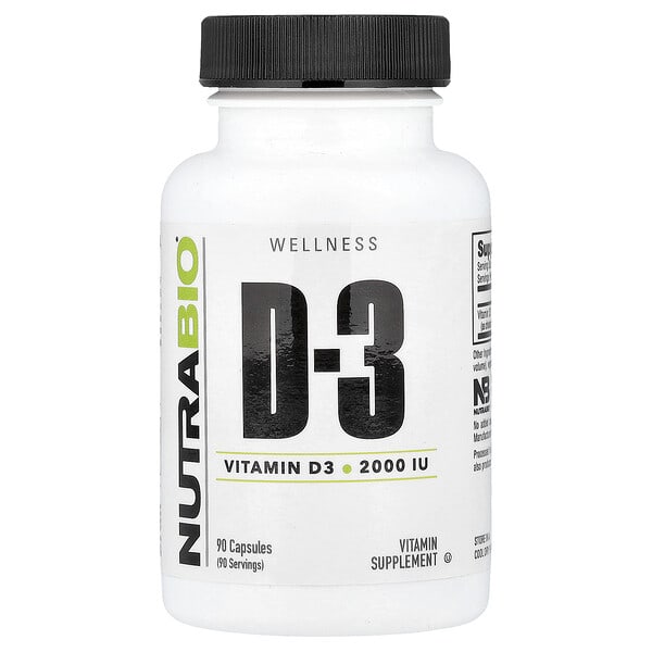 nrb51435_v_24.jpg Витамин D-3, 2000 МЕ, 90 капсул — NutraBio