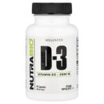 Витамин D-3, 5000 МЕ, 90 капсул — NutraBio