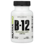 Витамин B12, 2000 мкг, 90 капсул — NutraBio