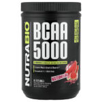 BCAA 5000, арбуз, 380 г (0,84 фунта) — NutraBio