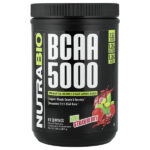 BCAA 5000, киви и клубника, 401 г (0,88 фунта) — NutraBio