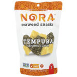 Nora Snacks, снеки с морскими водорослями, темпура, оригинальный вкус, 40 г (1,41 унции)