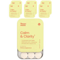 NeuroMints, спокойствие и ясность, с медом и лимоном, 6 пакетиков по 12 шт. — NeuroGum