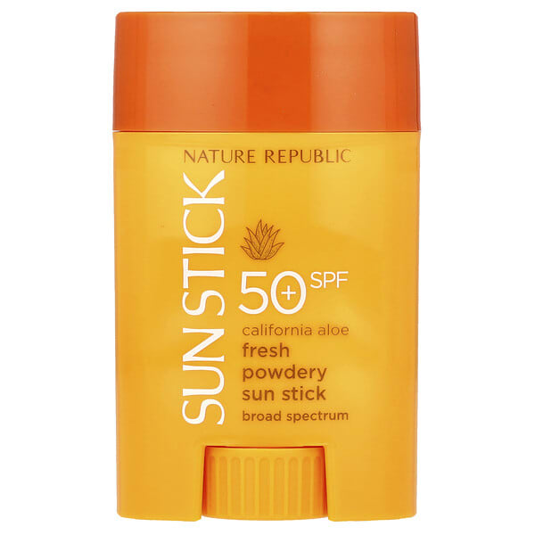nrp45415_v_19.jpg California Aloe Fresh, солнцезащитный стик в виде порошка, SPF 50+, 21 г (0,71 унции) — Nature Republic