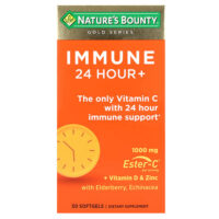 Immune 24 Hour+, 1000 мг, 50 капсул (500 мг в 1 капсуле) — Nature's Bounty