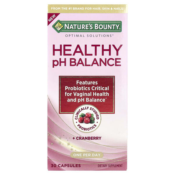 nrt01354_v_22.jpg Healthy PH Balance + Cranberry`` 30 капсул — Nature's Bounty