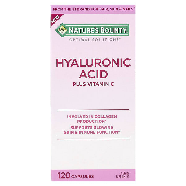 nrt01402_v_20.jpg Optimal Solutions®, гиалуроновая кислота и витамин C, 120 капсул — Nature's Bounty