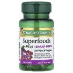 Superfoods Plus Sharp Mind, суперфуды, 30 капсул — Nature's Bounty
