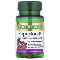 Superfoods Plus Sharp Mind, суперфуды, 30 капсул — Nature's Bounty