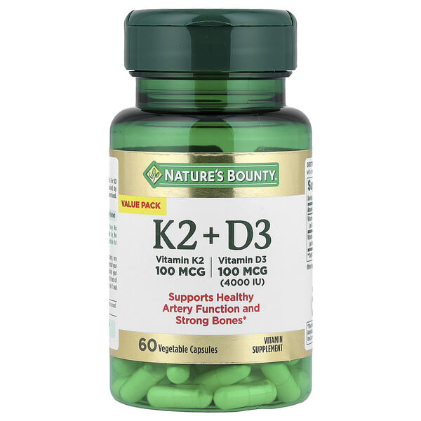 nrt01679_v_8.jpg витамины K2 и D3, 60 растительных капсул — Nature's Bounty