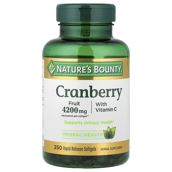 nrt04363_v_60.jpg Клюква с витамином C, 250 капсул быстрого высвобождения — Nature's Bounty